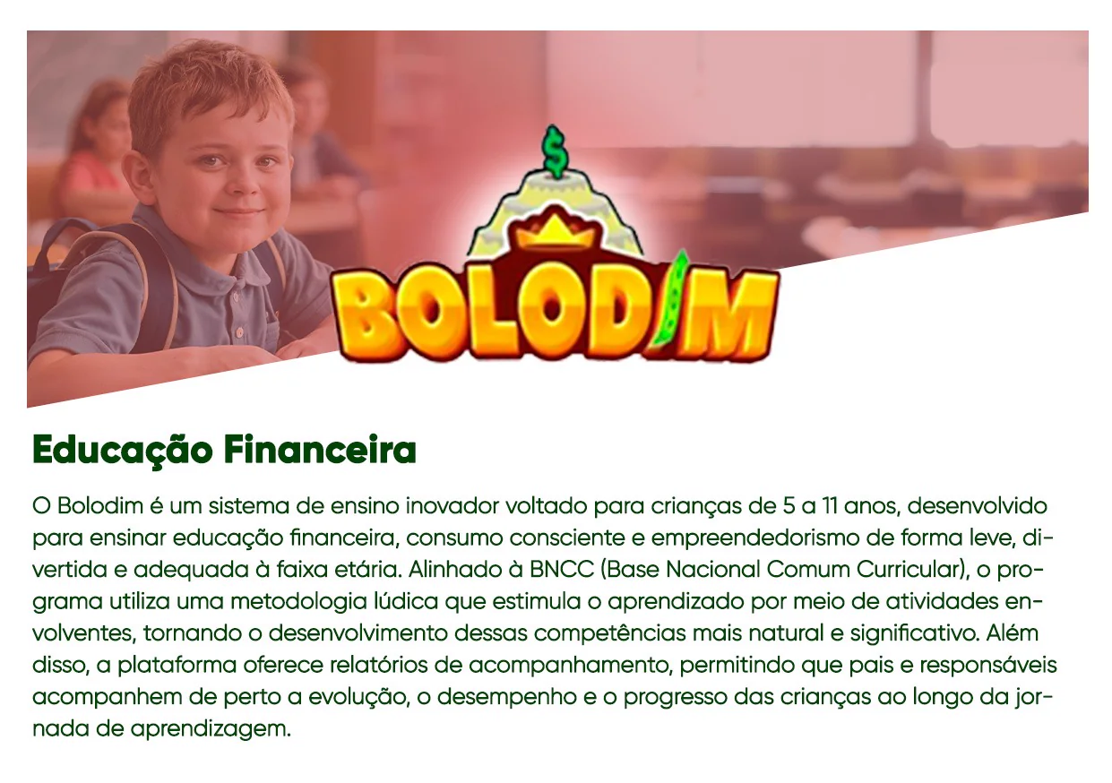 Bolodim - educação financeira para crianças