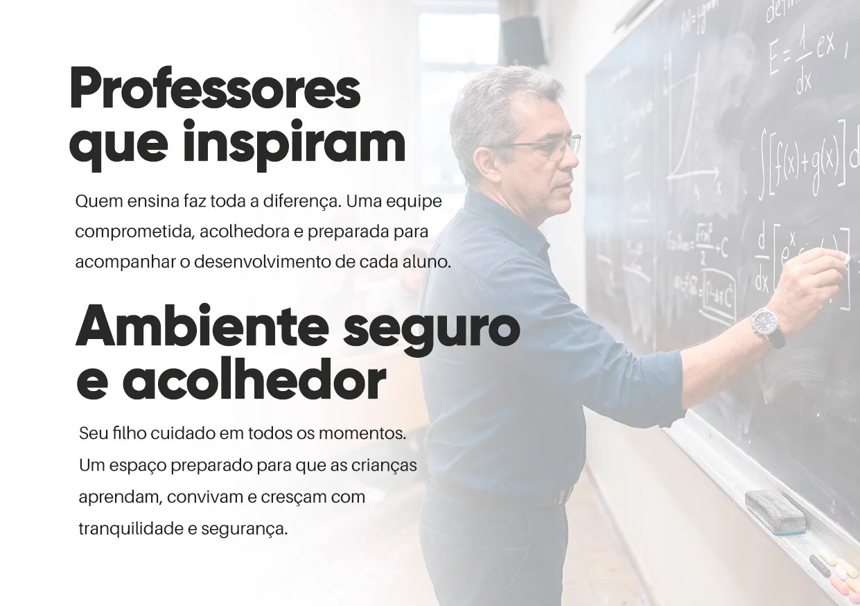 Professor em sala de aula do Colégio Liceu Barretos